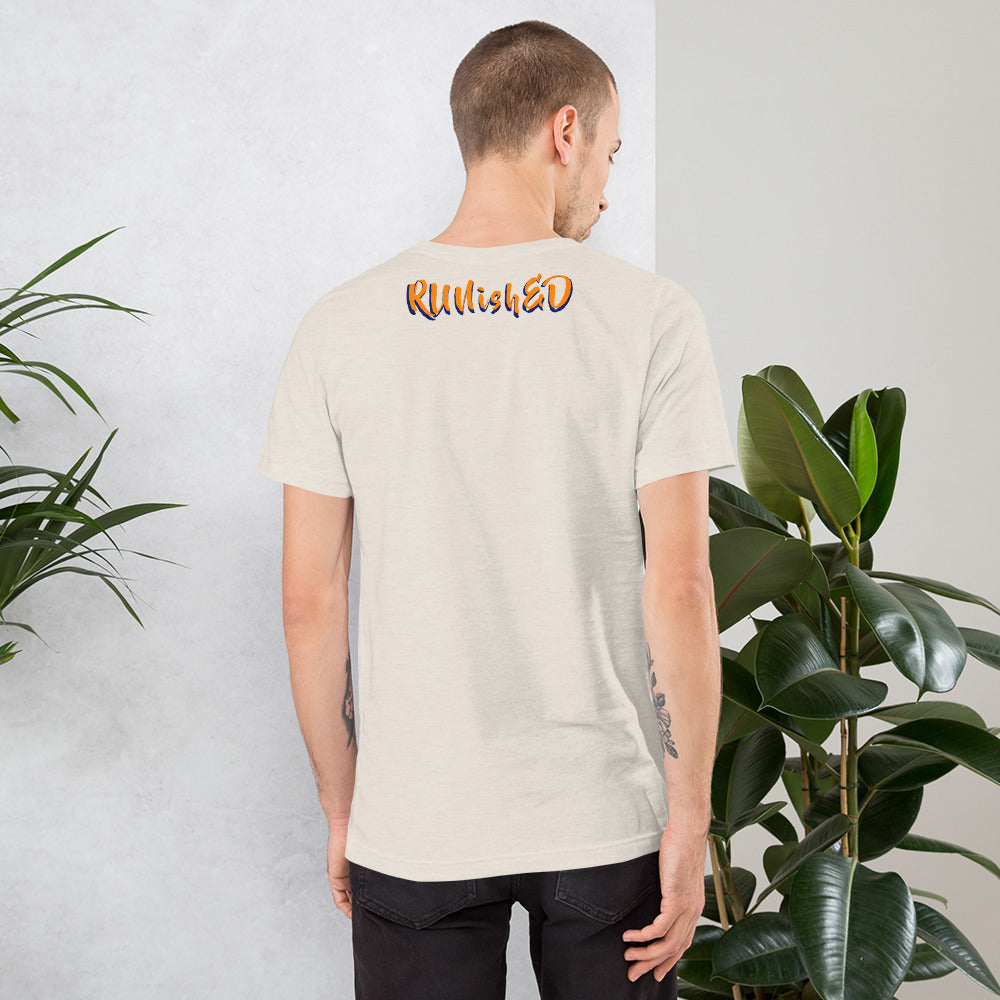 RUNishED AI Art Unisex t-shirt design 1 - Come Run With Us!