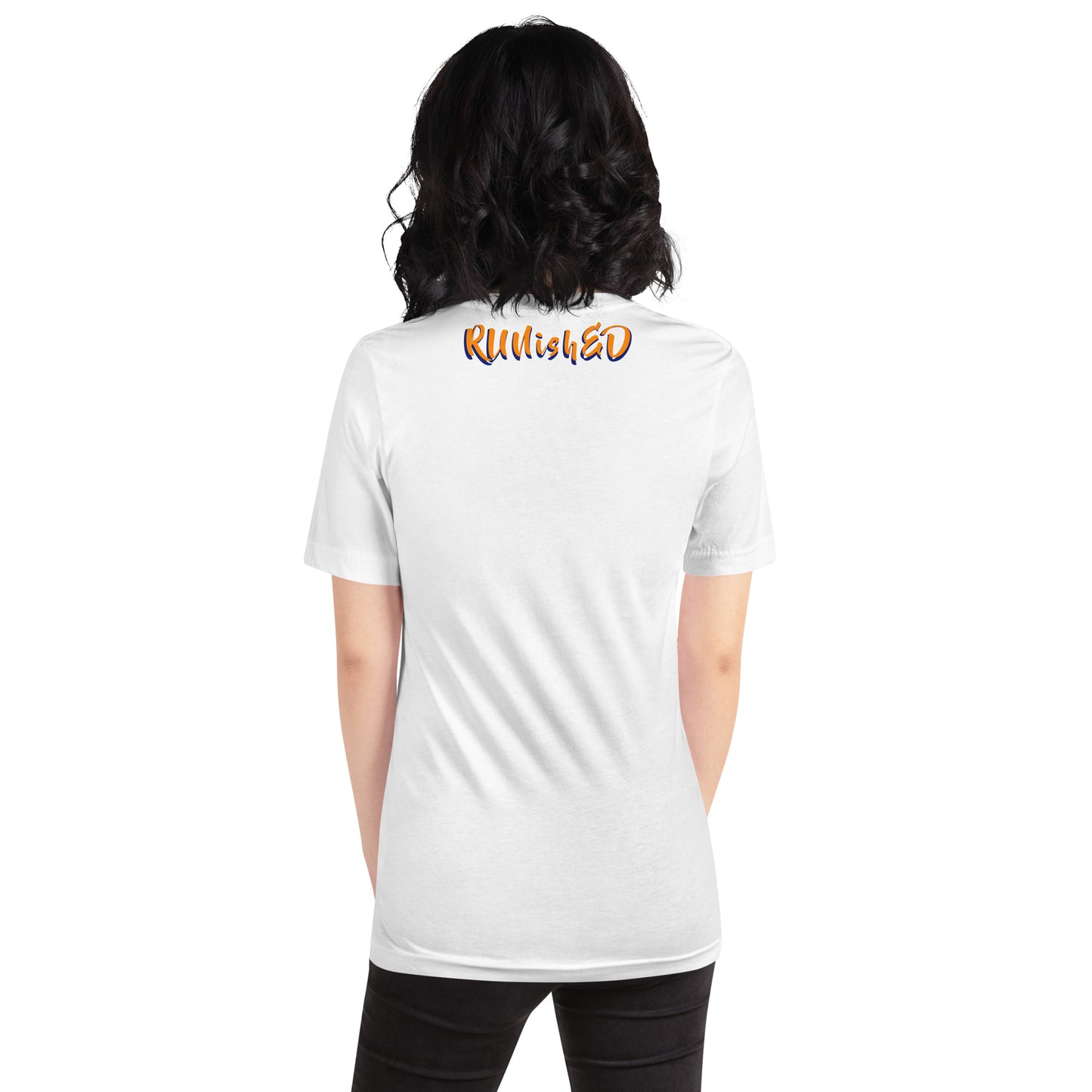 RUNishED AI Art Unisex t-shirt design 3 - Come Run With Us!