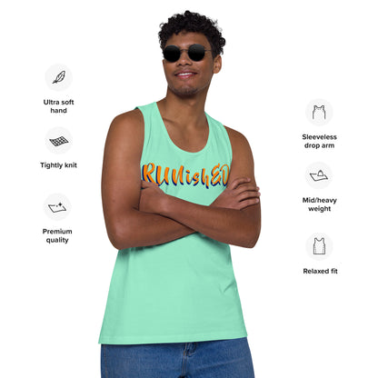 RUNishED Men’s premium tank top - Come Run With Us!