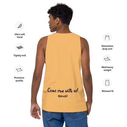 RUNishED Men’s premium tank top - Come Run With Us!