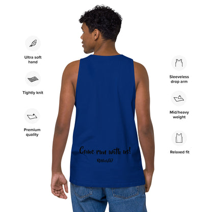 RUNishED Men’s premium tank top - Come Run With Us!