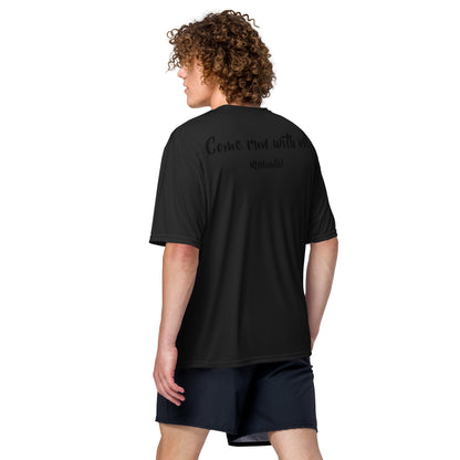 RUNishED Unisex performance crew neck t-shirt - Come Run With Us!