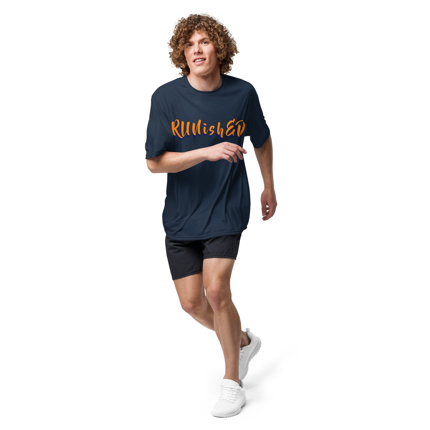 RUNishED Unisex performance crew neck t-shirt - Come Run With Us!