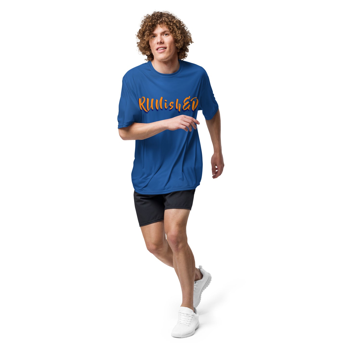 RUNishED Unisex performance crew neck t-shirt - Come Run With Us!