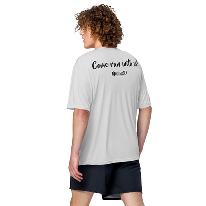 RUNishED Unisex performance crew neck t-shirt - Come Run With Us!